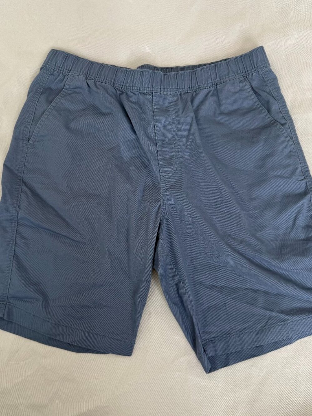 Uniqlo Men’s Blue Chino Shorts Elastic Waist Casual Minimalist
